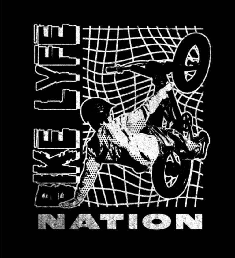 Fenced Hand Drag T-Shirt - Black