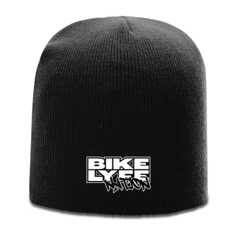 Bike Lyfe Nation Logo Knit Beanie - Black