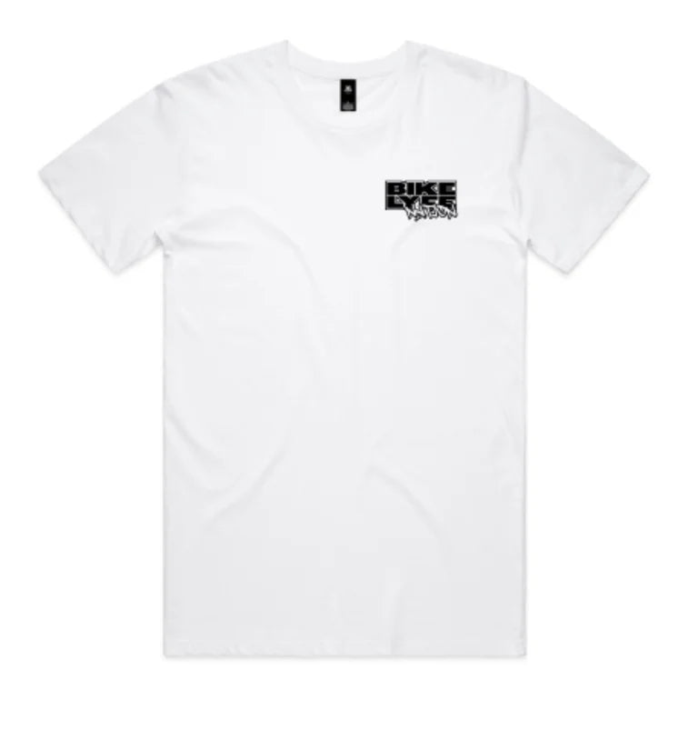 Bike Lyfe Nation Logo ADULT T-Shirt - White