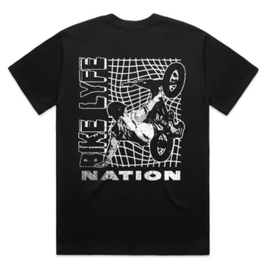 Fenced Hand Drag T-Shirt - Black